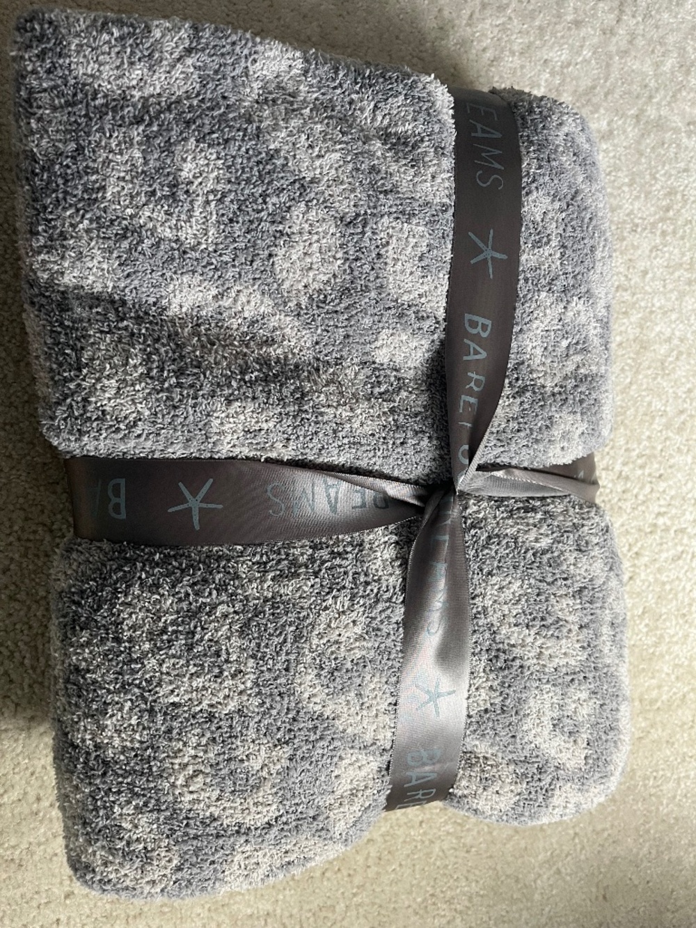 Barefoot Cozy Chic  Dreams Caught in the Wild Blanket NWT Linen/Warm Gray